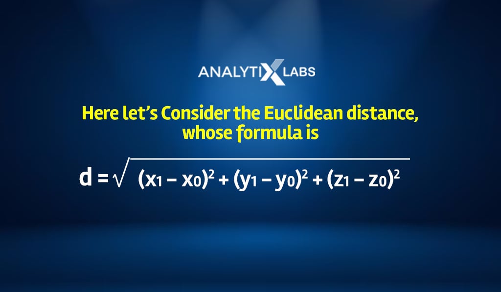 Euclidean distance formula