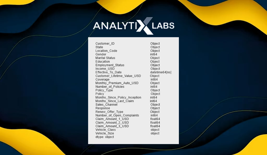 data type columns