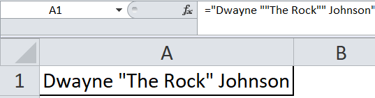 string excel