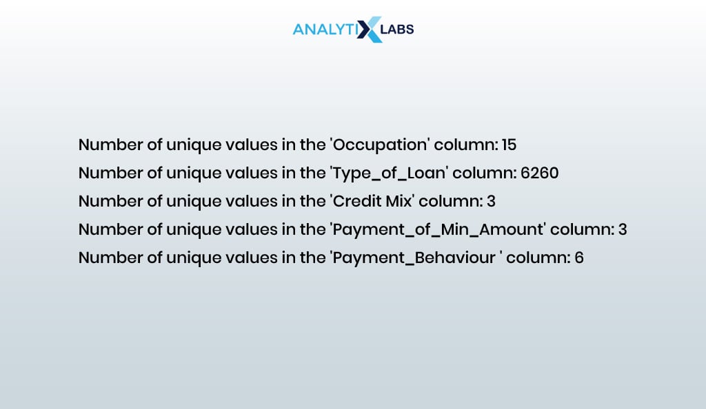 output number of columns